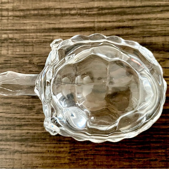 Crystal Clear Glass Tortoise Figurine Turtle Paperweight Vintage Look Miniature - Picture 4 of 7